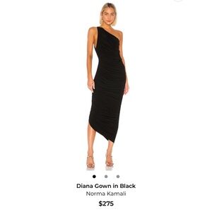 Norma Kamali One-Shoulder Black Dress